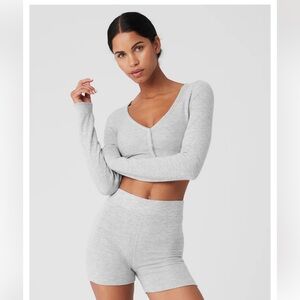 Alo long sleeve cardigan top